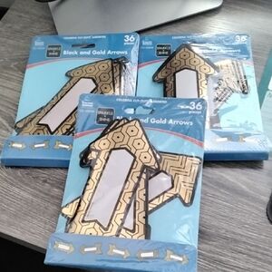 Black and Gold Arrows Cutouts